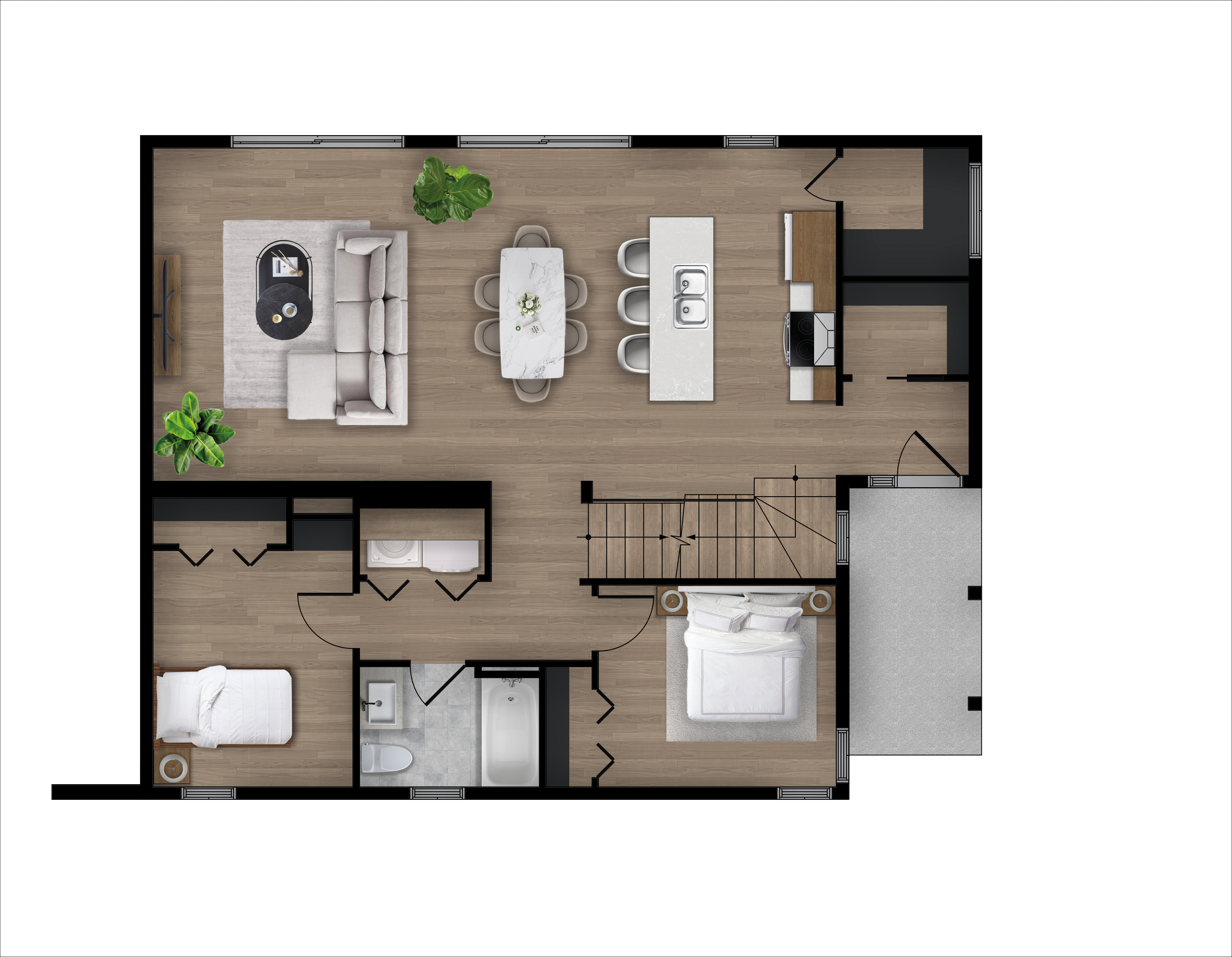 24 282 Maisons Usinées Côté M3 1532 PICA PLAN 1 RDC