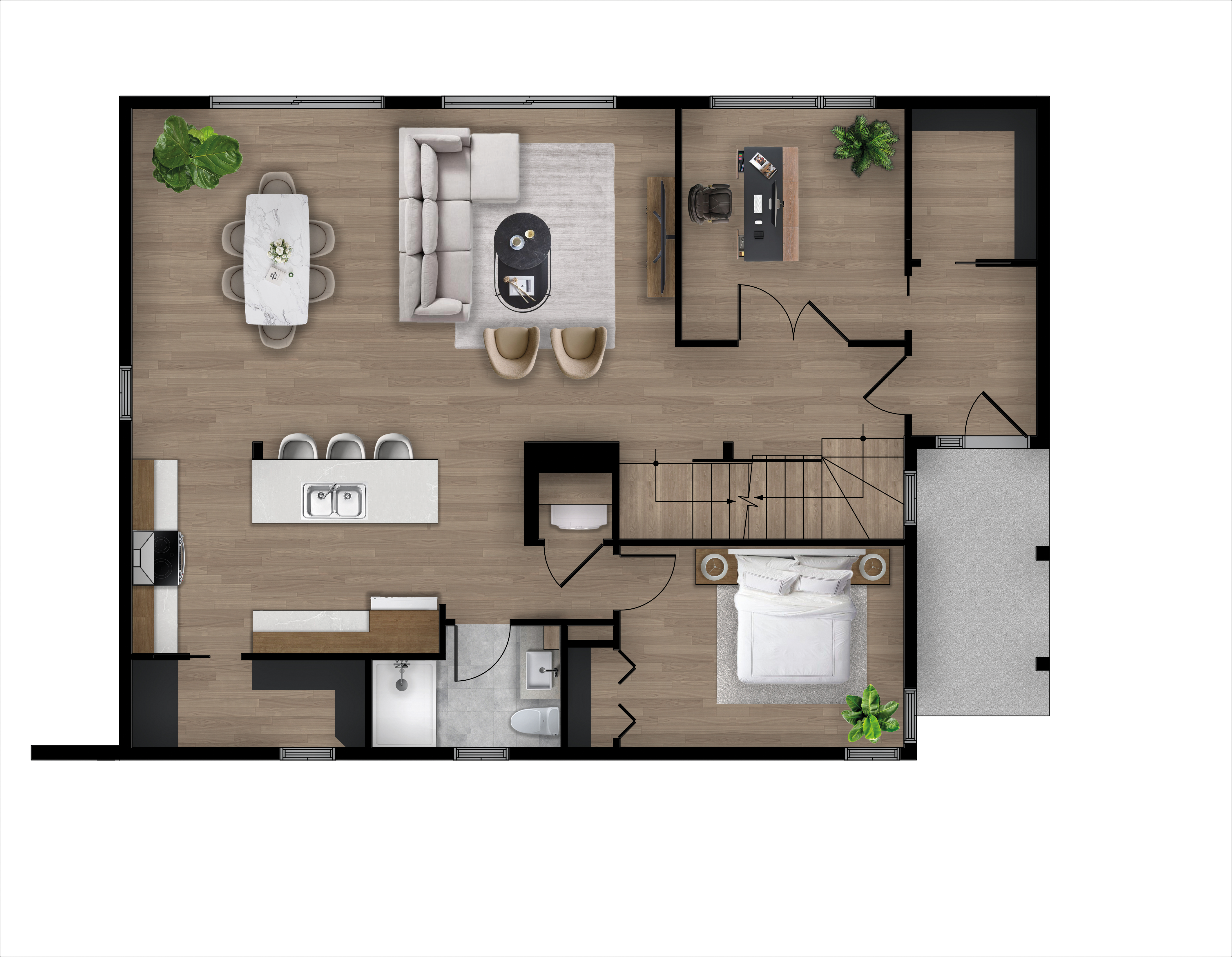 24 282 Maisons Usinées Côté M3 1713 PICA PLAN 1 RDC