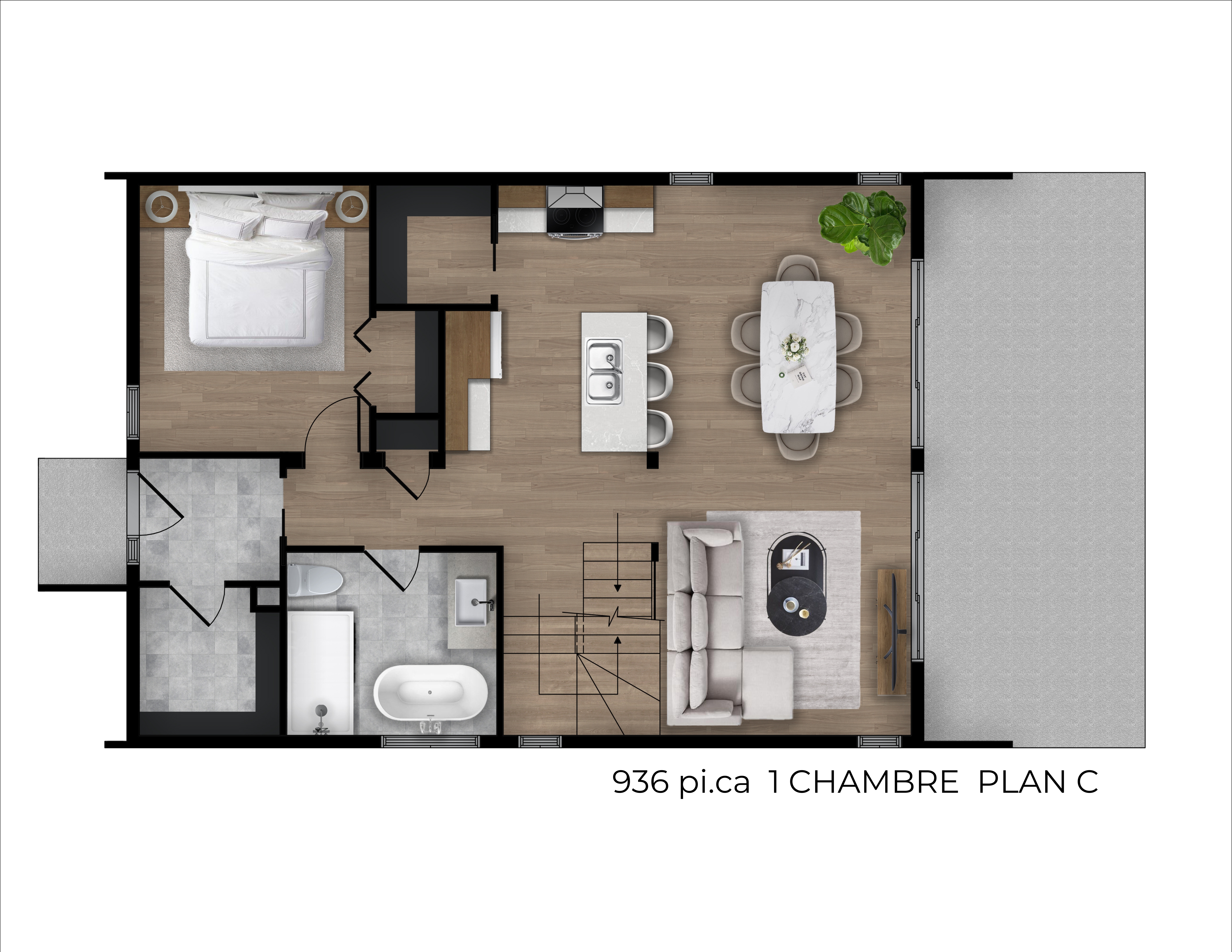 Alta 936 1 Chambre Plan C